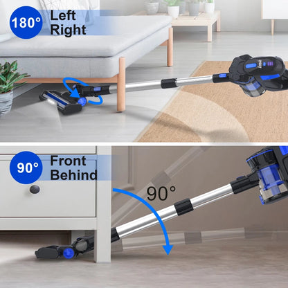 INSE V70 12kPa Powerful Lightweight Vacuum Cleaner up to 45 Mins Runtime, for Home Hard Floor Carpet Pet Hair, Blue - High Ends Electronics and moreHigh Ends Electronics and moreHigh Ends Electronics and moreINSE V70 12kPa Powerful Lightweight Vacuum Cleaner up to 45 Mins Runtime, for Home Hard Floor Carpet Pet Hair, Blue