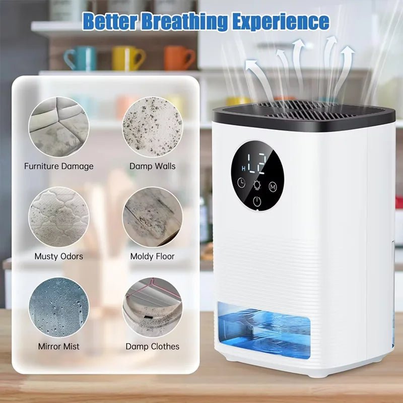 Intelligent Dehumidifier Dryer 110 - 250V Water Full Automatic Stop Noise Reduction Timed Bathroom Bedroom Dehumidifier Air Dryer - High Ends Electronics and moreHigh Ends Electronics and moreHigh Ends Electronics and moreIntelligent Dehumidifier Dryer 110 - 250V Water Full Automatic Stop Noise Reduction Timed Bathroom Bedroom Dehumidifier Air Dryer