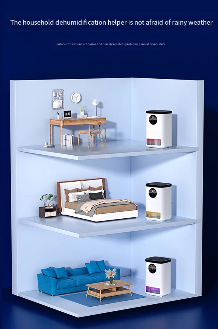 Intelligent Dehumidifier Dryer 110 - 250V Water Full Automatic Stop Noise Reduction Timed Bathroom Bedroom Dehumidifier Air Dryer - High Ends Electronics and moreHigh Ends Electronics and moreHigh Ends Electronics and moreIntelligent Dehumidifier Dryer 110 - 250V Water Full Automatic Stop Noise Reduction Timed Bathroom Bedroom Dehumidifier Air Dryer