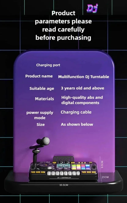 Kids Simulation DJ Mixer Controller Toy Multifunctional Music Effects Electronic Learning Game Birthday Gift for Children Mixers - High Ends Electronics and moreHigh Ends Electronics and moreHigh Ends Electronics and moreKids Simulation DJ Mixer Controller Toy Multifunctional Music Effects Electronic Learning Game Birthday Gift for Children Mixers