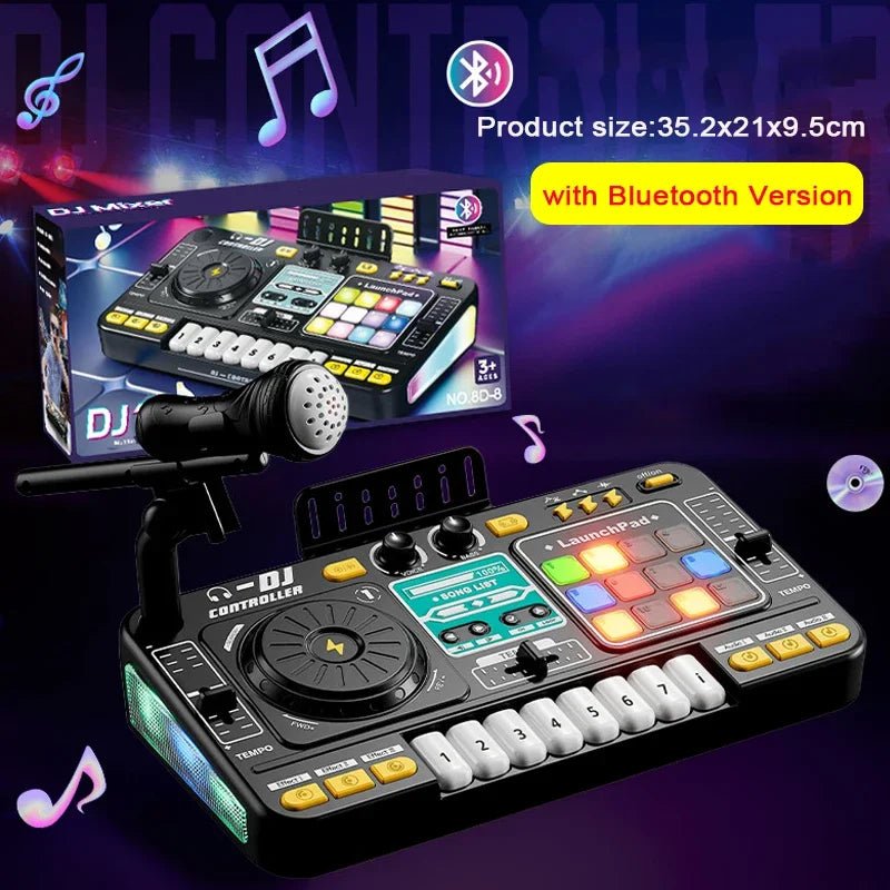Kids Simulation DJ Mixer Controller Toy Multifunctional Music Effects Electronic Learning Game Birthday Gift for Children Mixers - High Ends Electronics and moreHigh Ends Electronics and moreHigh Ends Electronics and moreKids Simulation DJ Mixer Controller Toy Multifunctional Music Effects Electronic Learning Game Birthday Gift for Children Mixers