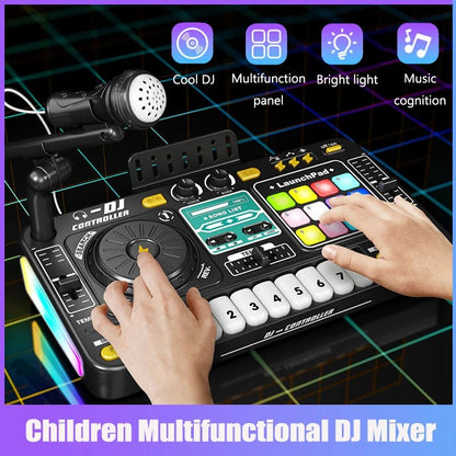 Kids Simulation DJ Mixer Controller Toy Multifunctional Music Effects Electronic Learning Game Birthday Gift for Children Mixers - High Ends Electronics and moreHigh Ends Electronics and moreHigh Ends Electronics and moreKids Simulation DJ Mixer Controller Toy Multifunctional Music Effects Electronic Learning Game Birthday Gift for Children Mixers