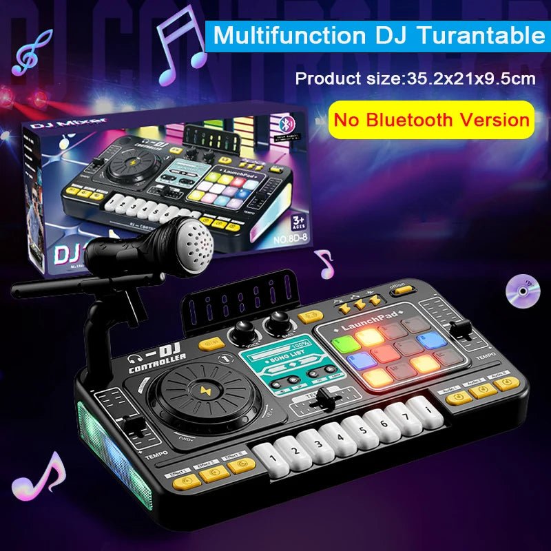 Kids Simulation DJ Mixer Controller Toy Multifunctional Music Effects Electronic Learning Game Birthday Gift for Children Mixers - High Ends Electronics and moreHigh Ends Electronics and moreHigh Ends Electronics and moreKids Simulation DJ Mixer Controller Toy Multifunctional Music Effects Electronic Learning Game Birthday Gift for Children Mixers