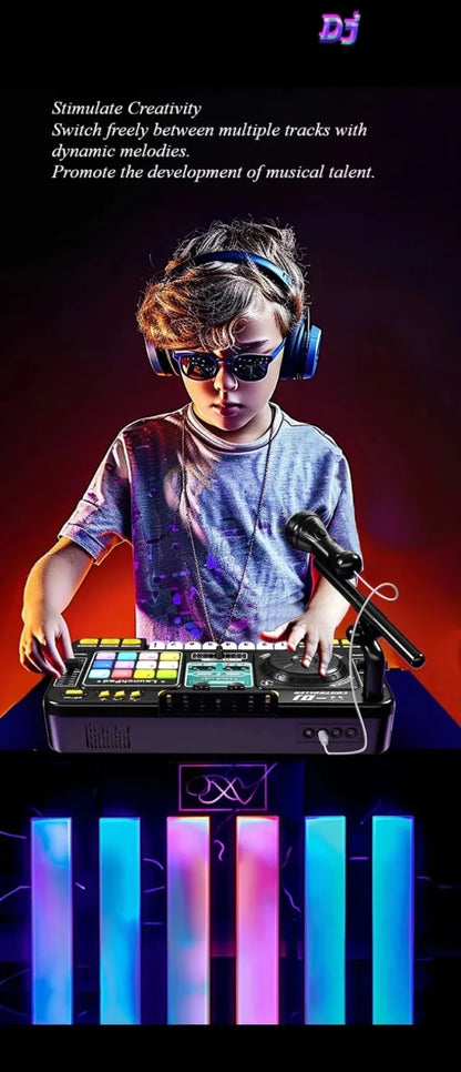 Kids Simulation DJ Mixer Controller Toy Multifunctional Music Effects Electronic Learning Game Birthday Gift for Children Mixers - High Ends Electronics and moreHigh Ends Electronics and moreHigh Ends Electronics and moreKids Simulation DJ Mixer Controller Toy Multifunctional Music Effects Electronic Learning Game Birthday Gift for Children Mixers
