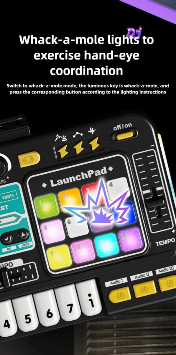 Kids Simulation DJ Mixer Controller Toy Multifunctional Music Effects Electronic Learning Game Birthday Gift for Children Mixers - High Ends Electronics and moreHigh Ends Electronics and moreHigh Ends Electronics and moreKids Simulation DJ Mixer Controller Toy Multifunctional Music Effects Electronic Learning Game Birthday Gift for Children Mixers