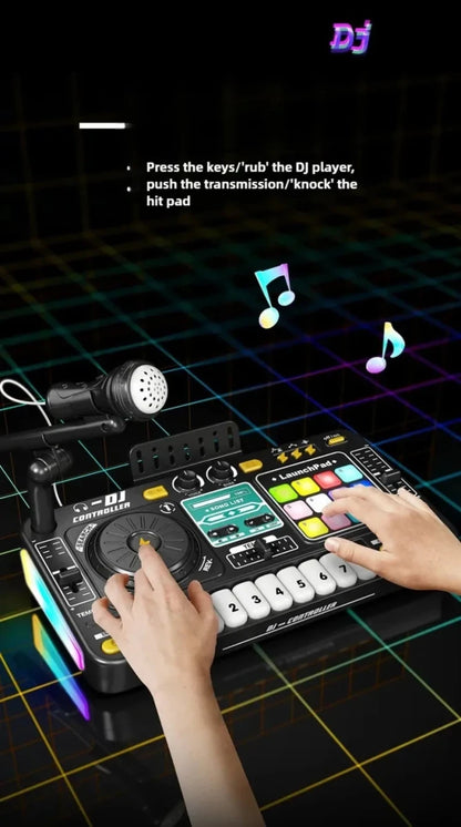 Kids Simulation DJ Mixer Controller Toy Multifunctional Music Effects Electronic Learning Game Birthday Gift for Children Mixers - High Ends Electronics and moreHigh Ends Electronics and moreHigh Ends Electronics and moreKids Simulation DJ Mixer Controller Toy Multifunctional Music Effects Electronic Learning Game Birthday Gift for Children Mixers