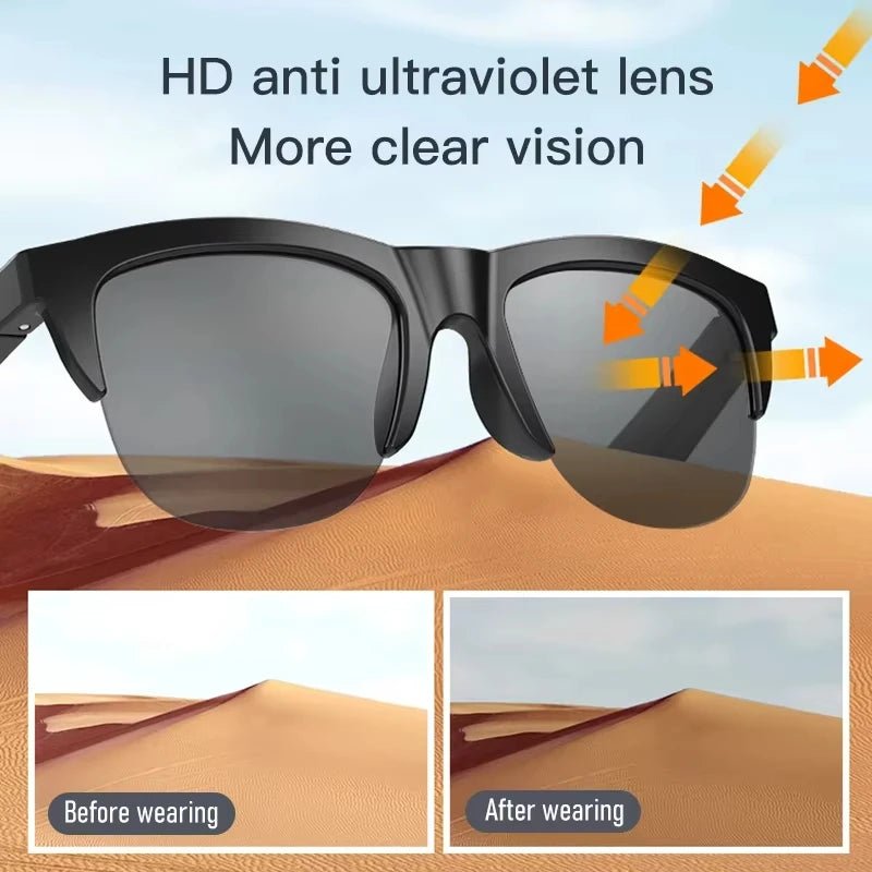 Lenovo Smart Bluetooth V5.3 Sunglasses Glasses Call Outdoor Sports Headphones HIFI Black Technology Anti - touch UV For Men Women - High Ends Electronics and moreHigh Ends Electronics and moreHigh Ends Electronics and moreLenovo Smart Bluetooth V5.3 Sunglasses Glasses Call Outdoor Sports Headphones HIFI Black Technology Anti - touch UV For Men Women