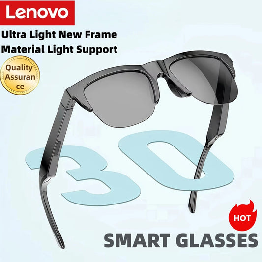 Lenovo Smart Bluetooth V5.3 Sunglasses Glasses Call Outdoor Sports Headphones HIFI Black Technology Anti - touch UV For Men Women - High Ends Electronics and moreHigh Ends Electronics and moreHigh Ends Electronics and moreLenovo Smart Bluetooth V5.3 Sunglasses Glasses Call Outdoor Sports Headphones HIFI Black Technology Anti - touch UV For Men Women