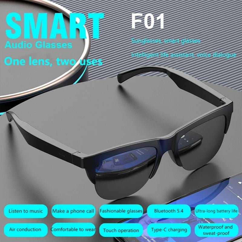 Lenovo Smart Bluetooth V5.3 Sunglasses Glasses Call Outdoor Sports Headphones HIFI Black Technology Anti - touch UV For Men Women - High Ends Electronics and moreHigh Ends Electronics and moreHigh Ends Electronics and moreLenovo Smart Bluetooth V5.3 Sunglasses Glasses Call Outdoor Sports Headphones HIFI Black Technology Anti - touch UV For Men Women