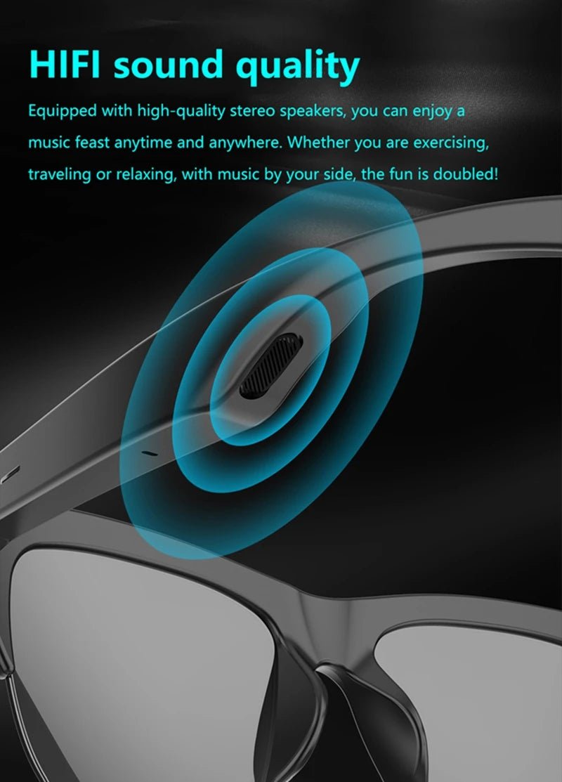 Lenovo Smart Bluetooth V5.3 Sunglasses Glasses Call Outdoor Sports Headphones HIFI Black Technology Anti - touch UV For Men Women - High Ends Electronics and moreHigh Ends Electronics and moreHigh Ends Electronics and moreLenovo Smart Bluetooth V5.3 Sunglasses Glasses Call Outdoor Sports Headphones HIFI Black Technology Anti - touch UV For Men Women