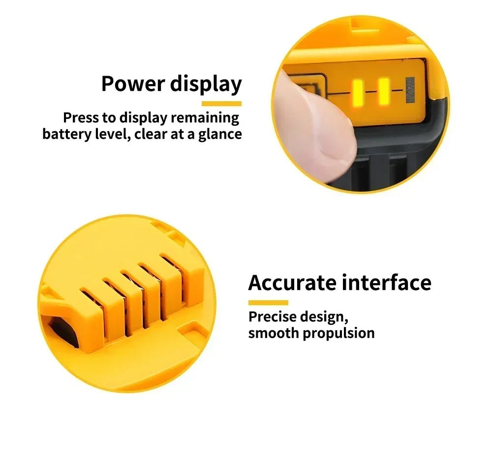 Original DeWalt 6Ah/5Ah/ 20V battery replaceable DCD887 DCD805 DCF860 Dcd796 DCG406 DCF880 DCF512 DCD805 power tools battery - High Ends Electronics and moreHigh Ends Electronics and moreHigh Ends Electronics and moreOriginal DeWalt 6Ah/5Ah/ 20V battery replaceable DCD887 DCD805 DCF860 Dcd796 DCG406 DCF880 DCF512 DCD805 power tools battery