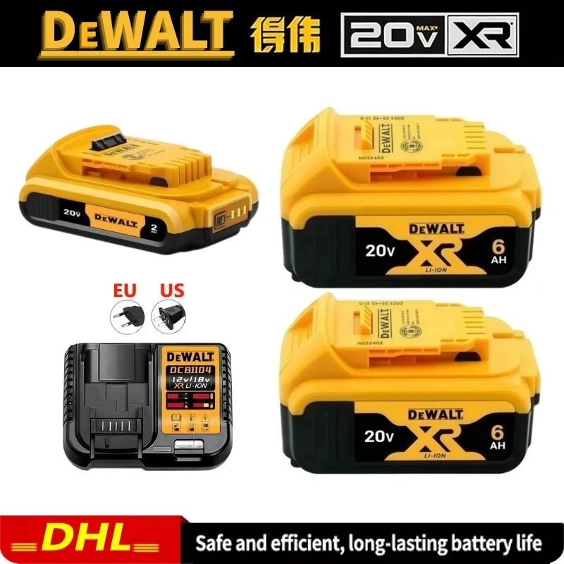 Original Dewalt Power Tool Battery 20V 6Ah DCB206 Compatible with DCB205 DCB200 New 100% High - Quality Replacement for 20V Tools - High Ends Electronics and moreHigh Ends Electronics and moreHigh Ends Electronics and moreOriginal Dewalt Power Tool Battery 20V 6Ah DCB206 Compatible with DCB205 DCB200 New 100% High - Quality Replacement for 20V Tools