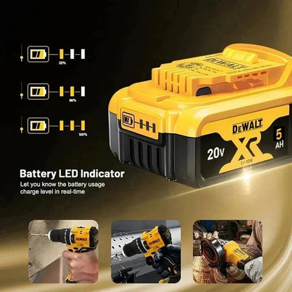 Original Dewalt Power Tool Battery 20V 6Ah DCB206 Compatible with DCB205 DCB200 New 100% High - Quality Replacement for 20V Tools - High Ends Electronics and moreHigh Ends Electronics and moreHigh Ends Electronics and moreOriginal Dewalt Power Tool Battery 20V 6Ah DCB206 Compatible with DCB205 DCB200 New 100% High - Quality Replacement for 20V Tools