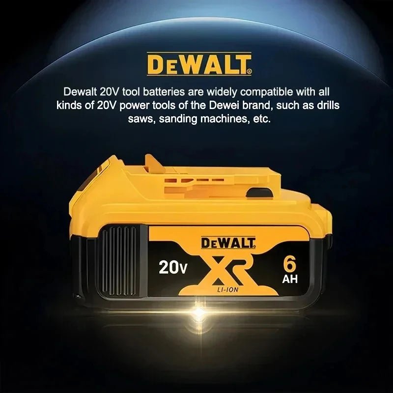 Original Dewalt Power Tool Battery 20V 6Ah DCB206 Compatible with DCB205 DCB200 New 100% High - Quality Replacement for 20V Tools - High Ends Electronics and moreHigh Ends Electronics and moreHigh Ends Electronics and moreOriginal Dewalt Power Tool Battery 20V 6Ah DCB206 Compatible with DCB205 DCB200 New 100% High - Quality Replacement for 20V Tools