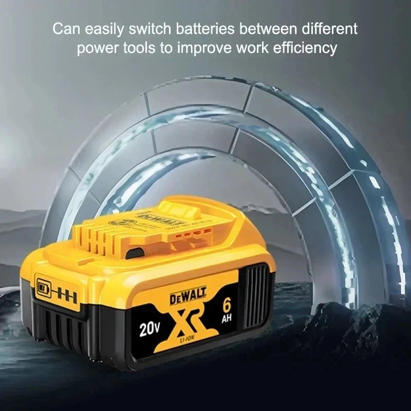 Original Dewalt Power Tool Battery 20V 6Ah DCB206 Compatible with DCB205 DCB200 New 100% High - Quality Replacement for 20V Tools - High Ends Electronics and moreHigh Ends Electronics and moreHigh Ends Electronics and moreOriginal Dewalt Power Tool Battery 20V 6Ah DCB206 Compatible with DCB205 DCB200 New 100% High - Quality Replacement for 20V Tools