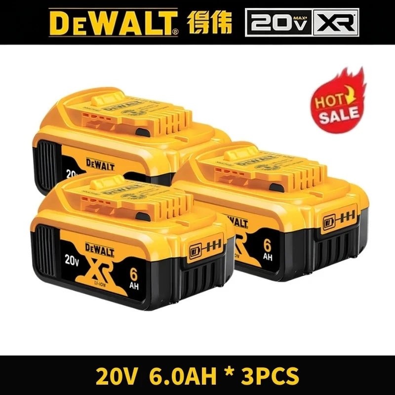 Original Dewalt Power Tool Battery 20V 6Ah DCB206 Compatible with DCB205 DCB200 New 100% High - Quality Replacement for 20V Tools - High Ends Electronics and moreHigh Ends Electronics and moreHigh Ends Electronics and moreOriginal Dewalt Power Tool Battery 20V 6Ah DCB206 Compatible with DCB205 DCB200 New 100% High - Quality Replacement for 20V Tools
