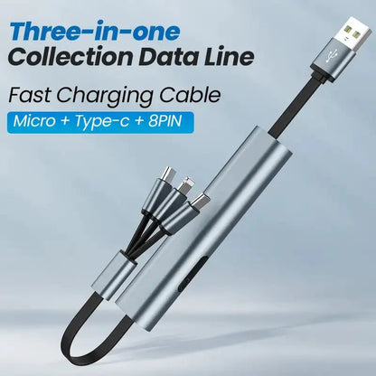 Portable Telescopic Data Cable - Type - C, Micro, Apple - High Ends Electronics and moreHigh Ends Electronics and moreHigh Ends Electronics and morePortable Telescopic Data Cable - Type - C, Micro, Apple