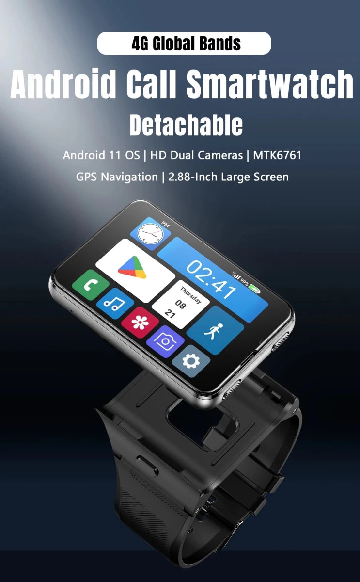 S999 Smart Watch 4G LTE MTK6761 Core 4GB 64GB 2.0MP+8.0MP GPS WIFI 2.88 inch Dual Cameras Smartwatch 2300mAh Battery VS DM101 - High Ends Electronics and moreHigh Ends Electronics and moreHigh Ends Electronics and moreS999 Smart Watch 4G LTE MTK6761 Core 4GB 64GB 2.0MP+8.0MP GPS WIFI 2.88 inch Dual Cameras Smartwatch 2300mAh Battery VS DM101