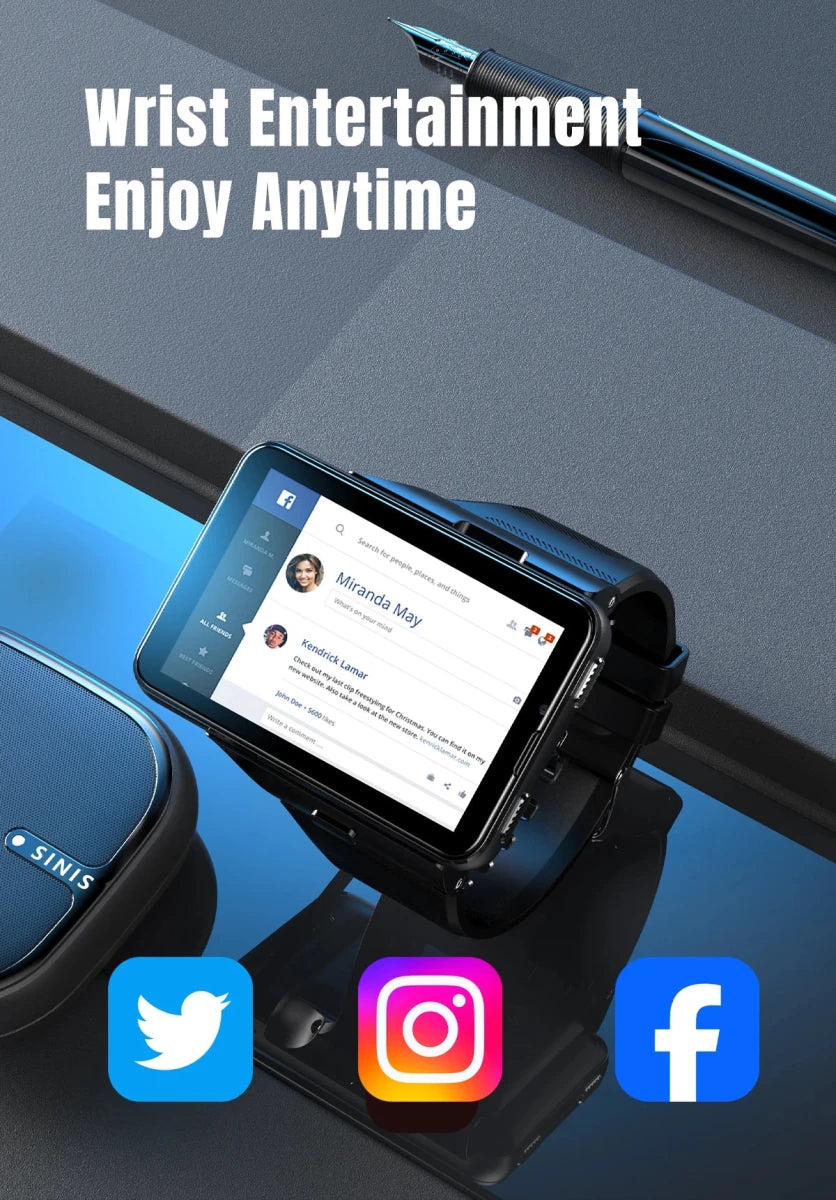 S999 Smart Watch 4G LTE MTK6761 Core 4GB 64GB 2.0MP+8.0MP GPS WIFI 2.88 inch Dual Cameras Smartwatch 2300mAh Battery VS DM101 - High Ends Electronics and moreHigh Ends Electronics and moreHigh Ends Electronics and moreS999 Smart Watch 4G LTE MTK6761 Core 4GB 64GB 2.0MP+8.0MP GPS WIFI 2.88 inch Dual Cameras Smartwatch 2300mAh Battery VS DM101