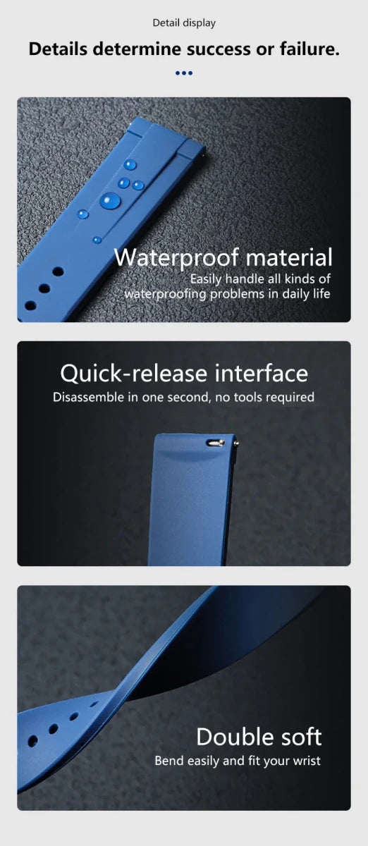 Silicone Watch Bands 18/19/20/21/22/24 mm Soft Quick Release Rubber Watch Bands Galaxy, Garmin Huawei Watch Straps - High Ends Electronics and moreHigh Ends Electronics and moreHigh Ends Electronics and moreSilicone Watch Bands 18/19/20/21/22/24 mm Soft Quick Release Rubber Watch Bands Galaxy, Garmin Huawei Watch Straps