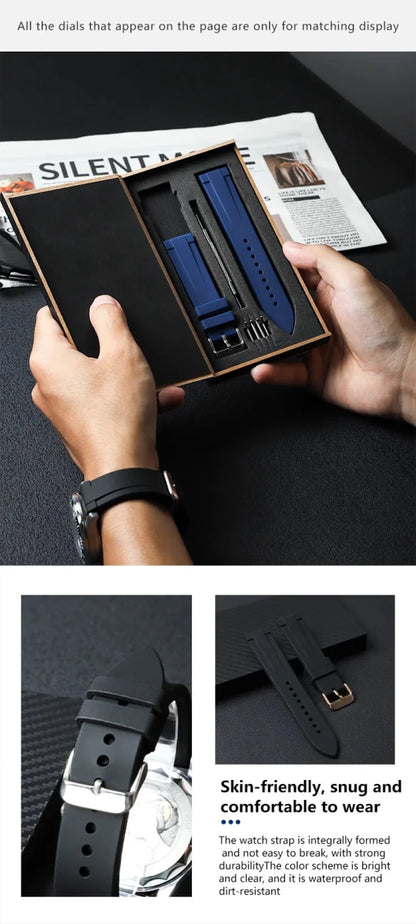 Silicone Watch Bands 18/19/20/21/22/24 mm Soft Quick Release Rubber Watch Bands Galaxy, Garmin Huawei Watch Straps - High Ends Electronics and moreHigh Ends Electronics and moreHigh Ends Electronics and moreSilicone Watch Bands 18/19/20/21/22/24 mm Soft Quick Release Rubber Watch Bands Galaxy, Garmin Huawei Watch Straps