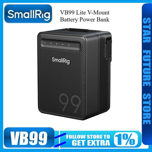 SmallRig VB99 Lite V - Mount Battery Power Bank for IPhone/Android/PC,99Wh for LED Lights/Monitors/Rails/V - Lock Plate Accessories - High Ends Electronics and moreHigh Ends Electronics and moreHigh Ends Electronics and moreSmallRig VB99 Lite V - Mount Battery Power Bank for IPhone/Android/PC,99Wh for LED Lights/Monitors/Rails/V - Lock Plate Accessories