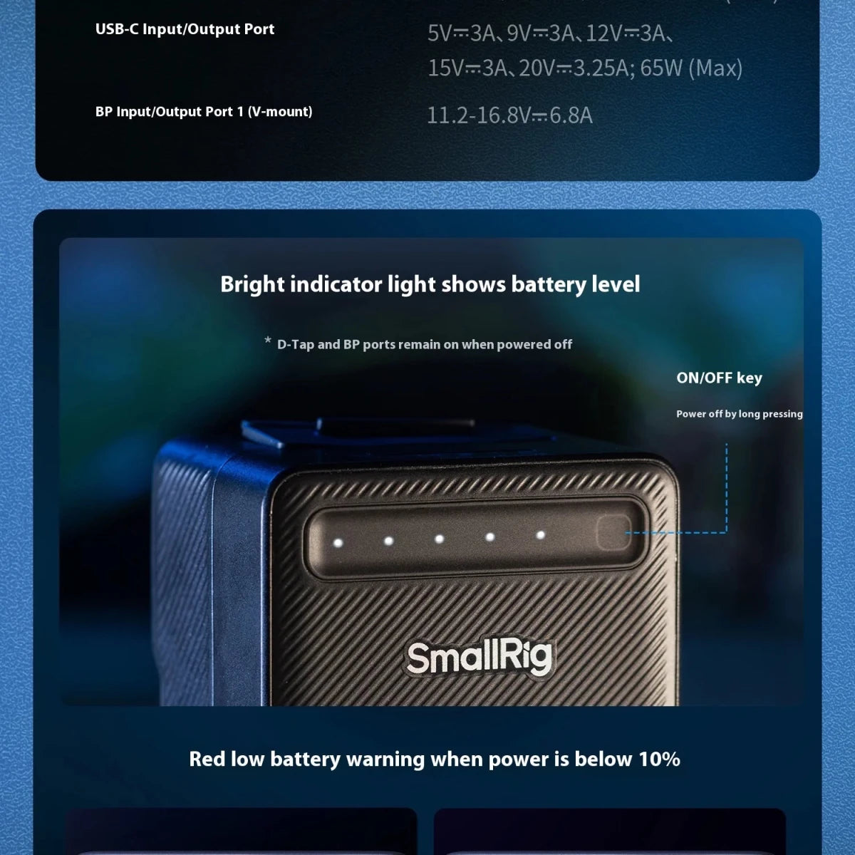 SmallRig VB99 Lite V - Mount Battery Power Bank for IPhone/Android/PC,99Wh for LED Lights/Monitors/Rails/V - Lock Plate Accessories - High Ends Electronics and moreHigh Ends Electronics and moreHigh Ends Electronics and moreSmallRig VB99 Lite V - Mount Battery Power Bank for IPhone/Android/PC,99Wh for LED Lights/Monitors/Rails/V - Lock Plate Accessories