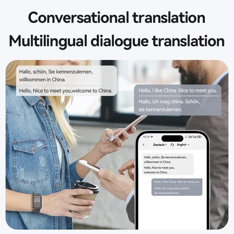 Smart Recording Watch AI Recorder Intelligent Real - time Transcription Translation Conversation Recording Bracelet APP Control - High Ends Electronics and moreHigh Ends Electronics and moreHigh Ends Electronics and moreSmart Recording Watch AI Recorder Intelligent Real - time Transcription Translation Conversation Recording Bracelet APP Control