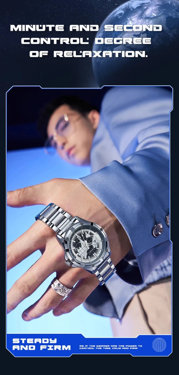 TIMEARTX mens watch Stylish Map Dial Analog Display Auto Date & Luminous Function Men's Gift Watches man (Non - Mechanical) - High Ends Electronics and moreHigh Ends Electronics and moreHigh Ends Electronics and moreTIMEARTX mens watch Stylish Map Dial Analog Display Auto Date & Luminous Function Men's Gift Watches man (Non - Mechanical)