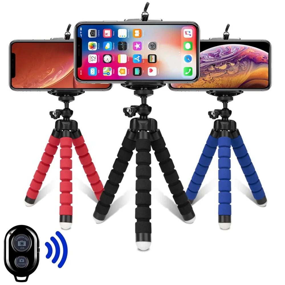 Tripods Tripod For Phone Mobile Camera Holder Clip Smartphone Monopod Tripe Stand Octopus Mini Tripod Stativ For Phone - High Ends Electronics and moreHigh Ends Electronics and moreHigh Ends Electronics and moreTripods Tripod For Phone Mobile Camera Holder Clip Smartphone Monopod Tripe Stand Octopus Mini Tripod Stativ For Phone