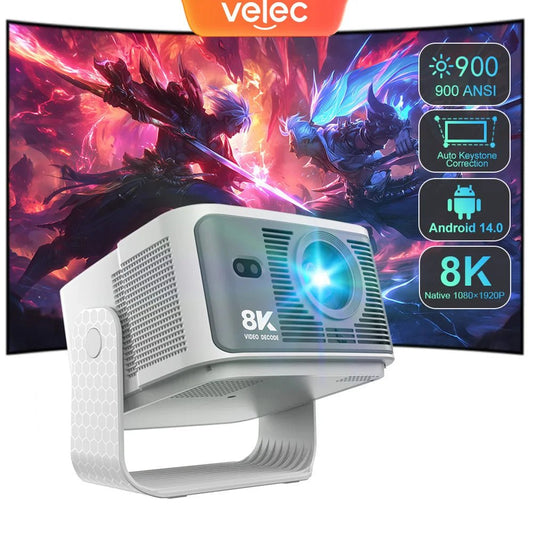 Velec 900 ANSI Projector Android 14 HY350 Max 1080P 8K Video Decoding Auto Focus Smart Portable Outdoor Home Theater Projector - High Ends Electronics and moreHigh Ends Electronics and moreHigh Ends Electronics and moreVelec 900 ANSI Projector Android 14 HY350 Max 1080P 8K Video Decoding Auto Focus Smart Portable Outdoor Home Theater Projector