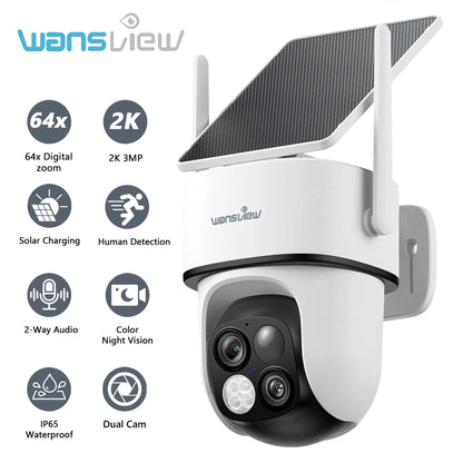 Wansview 2K Surveillance Dual Lens Wifi Camera Outdoor Wireless PTZ Security IP Camera Motion Detection HD Color Night Vision - High Ends Electronics and moreHigh Ends Electronics and moreHigh Ends Electronics and moreWansview 2K Surveillance Dual Lens Wifi Camera Outdoor Wireless PTZ Security IP Camera Motion Detection HD Color Night Vision